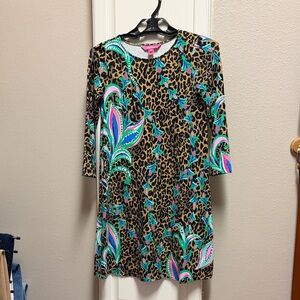 Lilly Pulitzer Multicolor Paisley and Leopard Print Dress